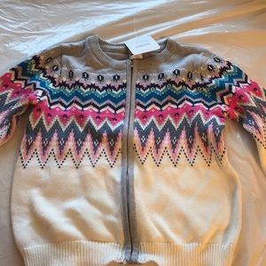 Zip up cardigan really cute